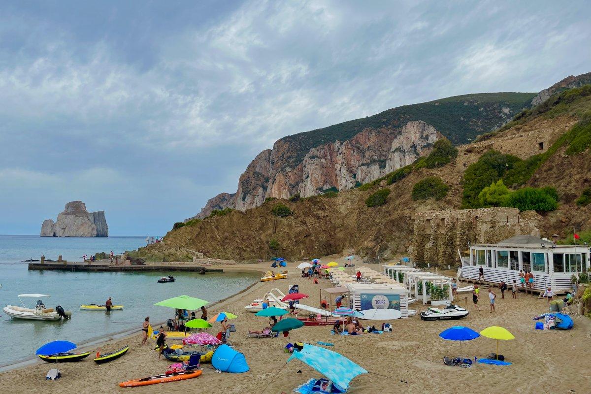 2 - arriving at spiaggia di masua pan di zucchero