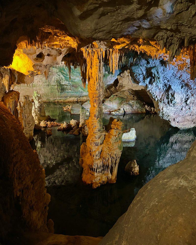 grotta di nettuno iconic stalactite
