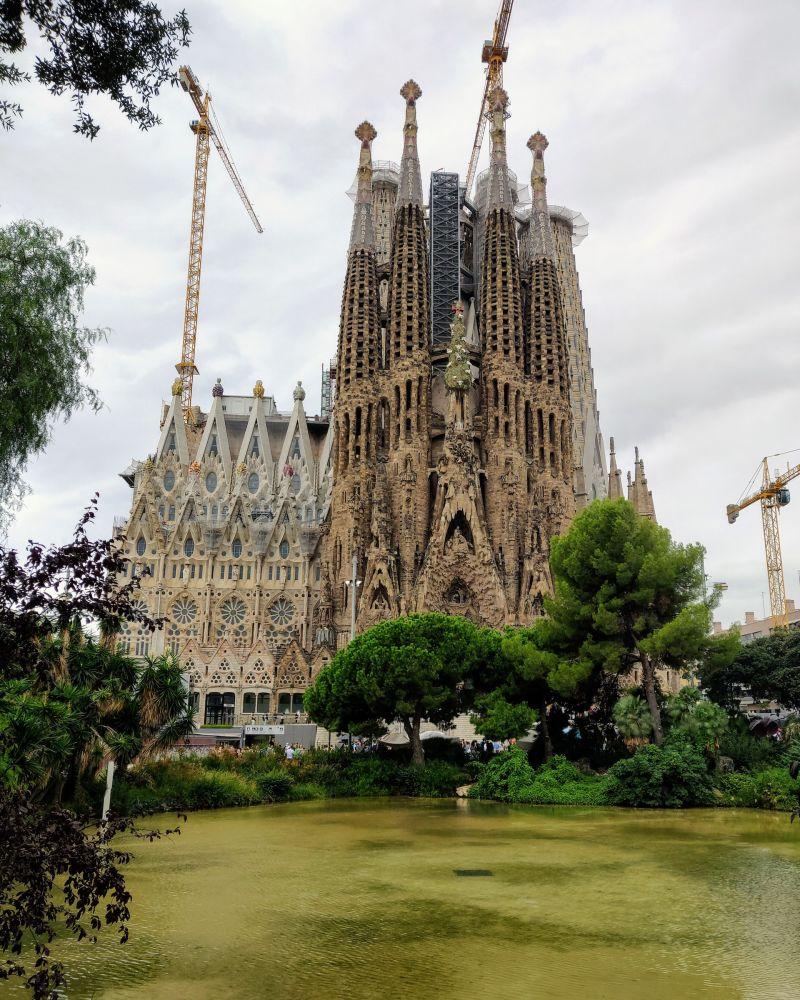 entering the sagrada familia is a must of any barcelona winter breaks