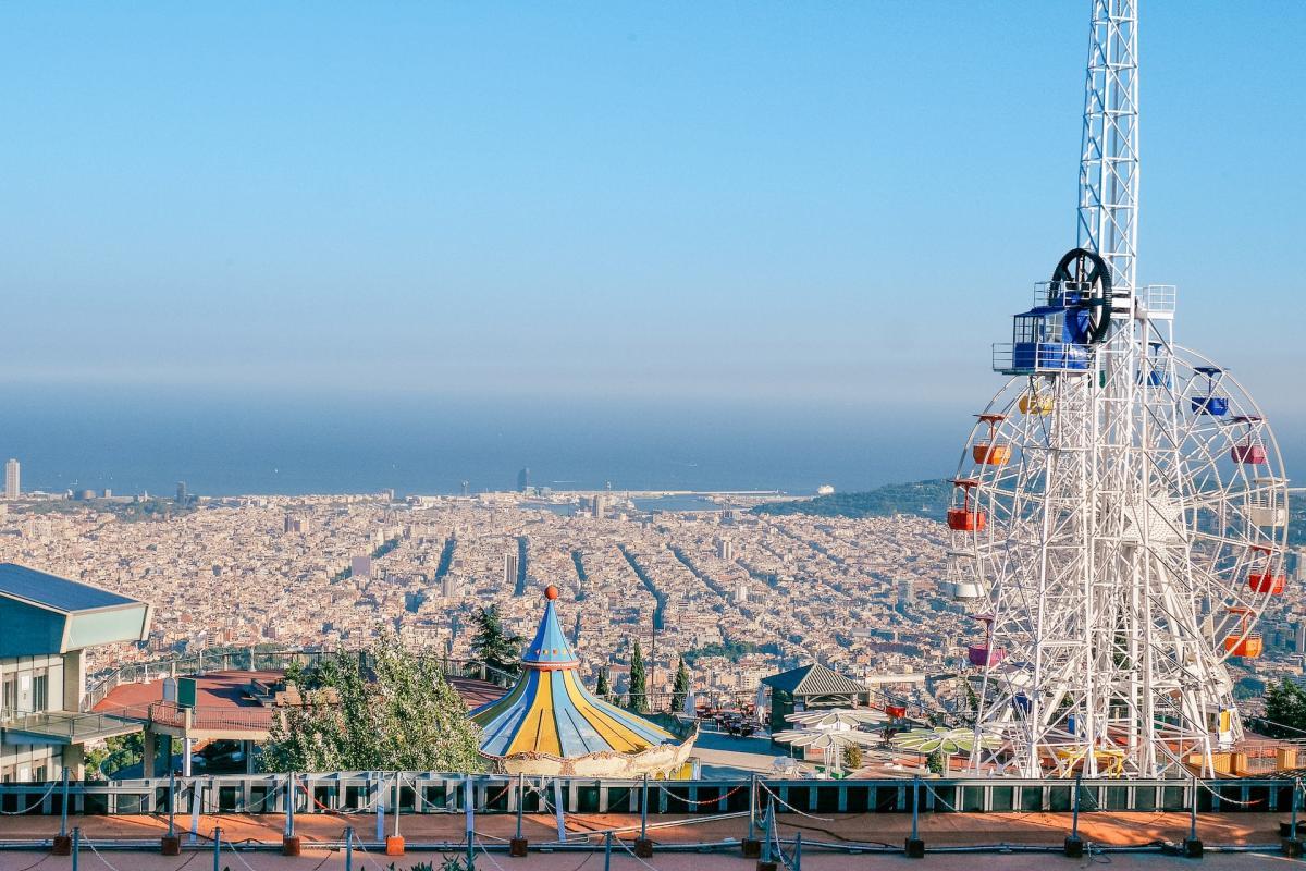 view of barcelona in winter time