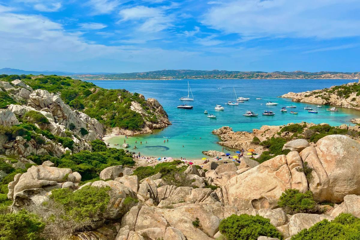 cala napoletana beach in la maddalena