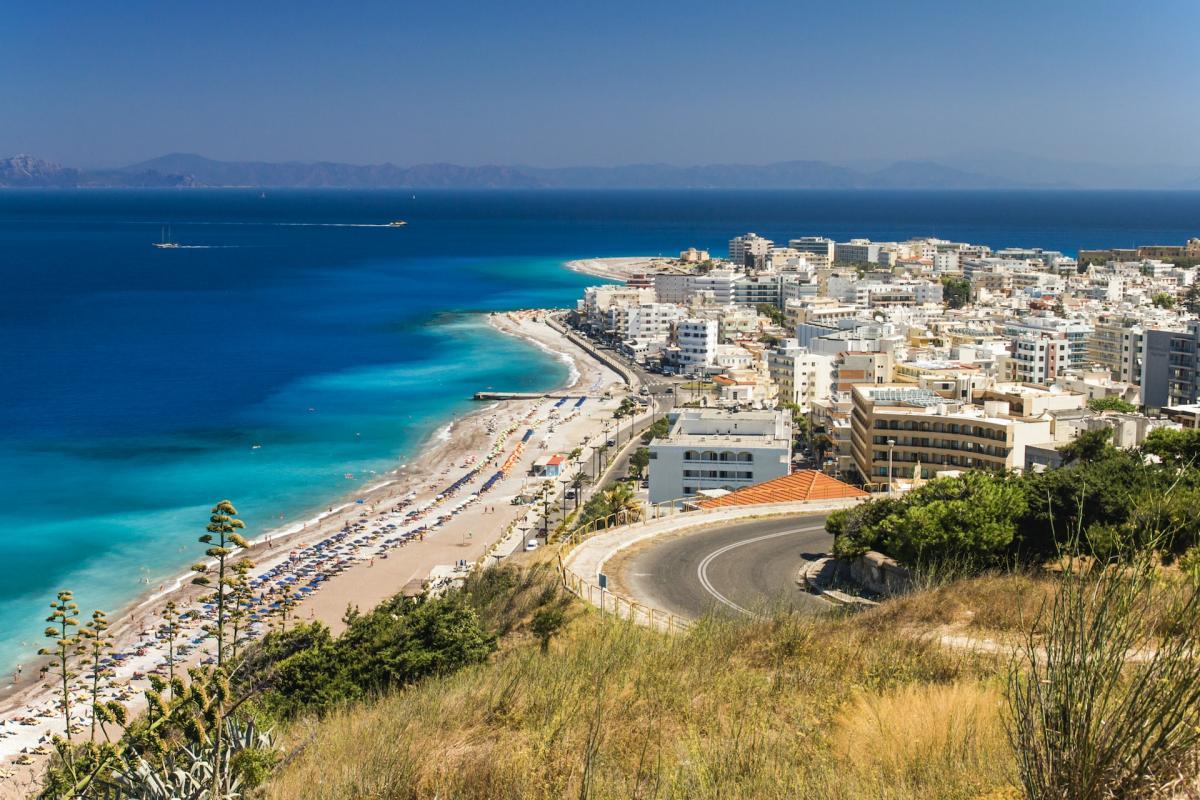 kallithea beach is among the best areas to stay in rhodes