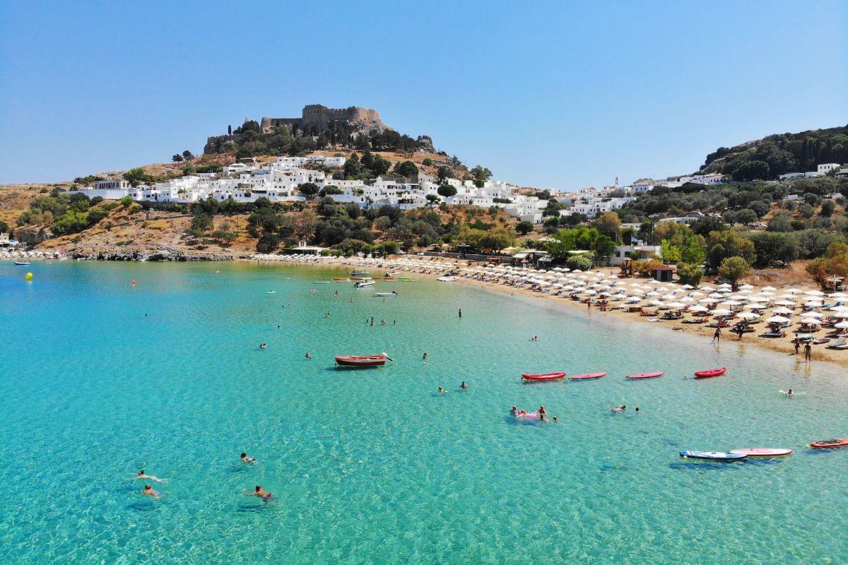 lindos is another best place to stay in rhodes for nightlife