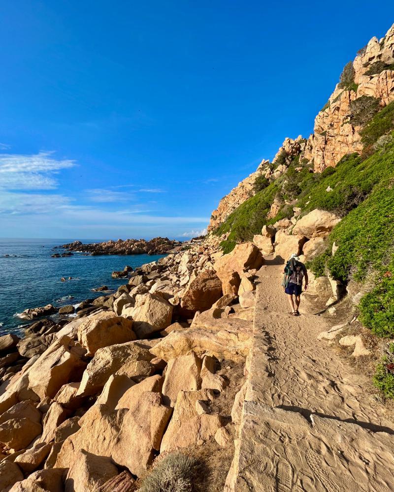 on the trail to cala li cossi