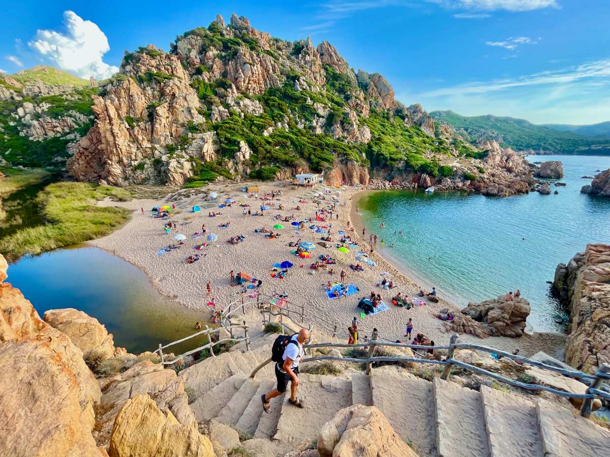 view of spiaggia di cala li cossi