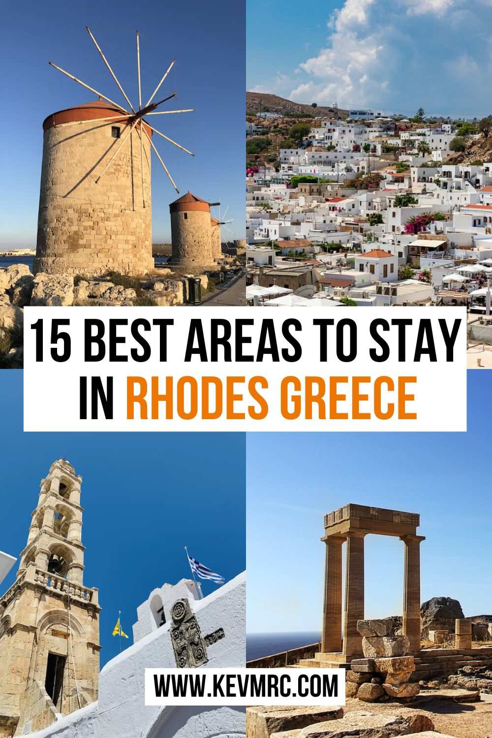 Discover in this guide the best areas to stay in Rhodes Greece. #rhodes #greece 