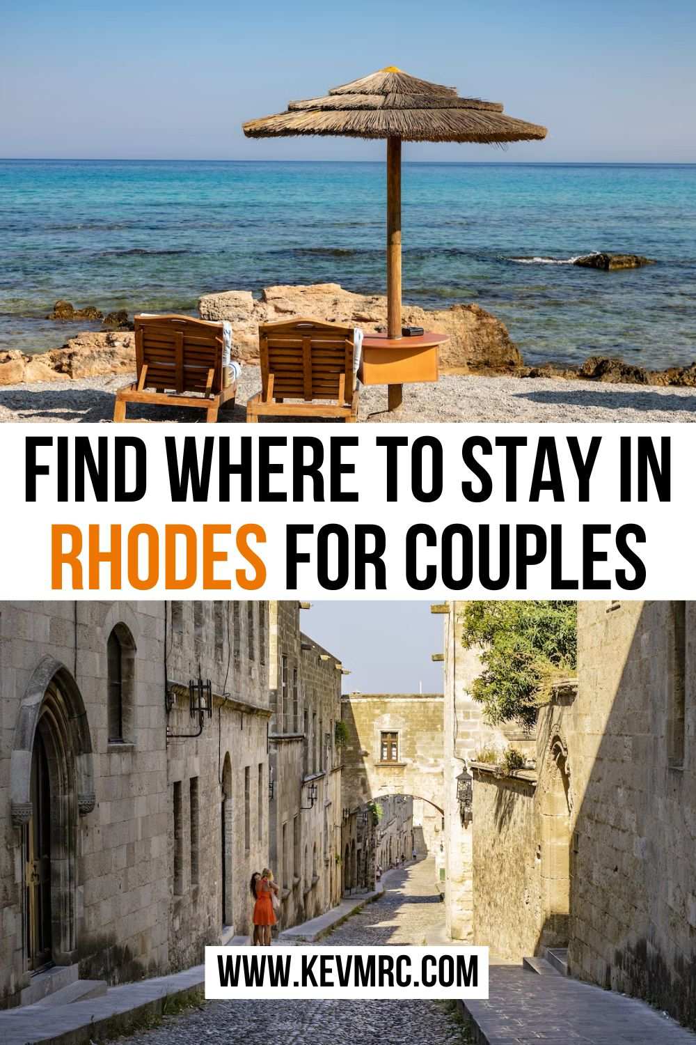 In this guide, discover the best areas where to stay in Rhodes Greece for couples! #rhodes #greece