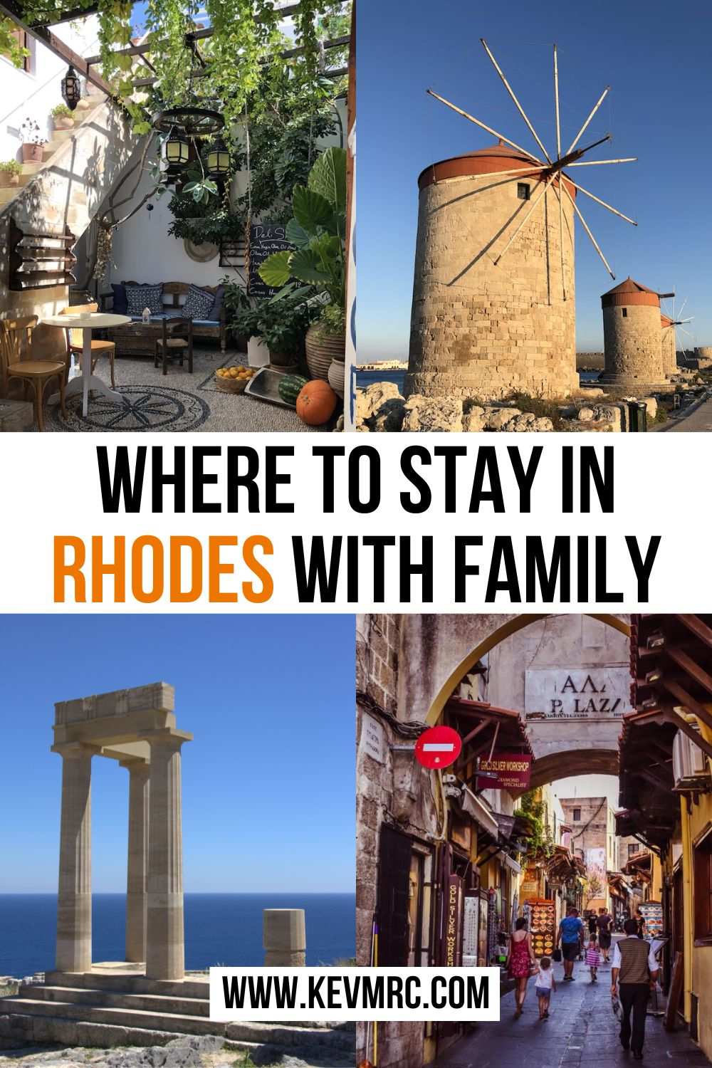 In this guide, discover the best areas where to stay in Rhodes Greece with family! #rhodes #greece