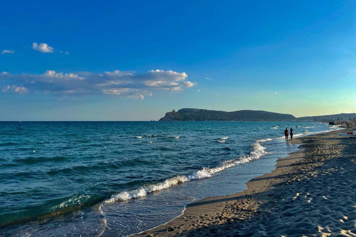 poetto beach in cagliari sardinia