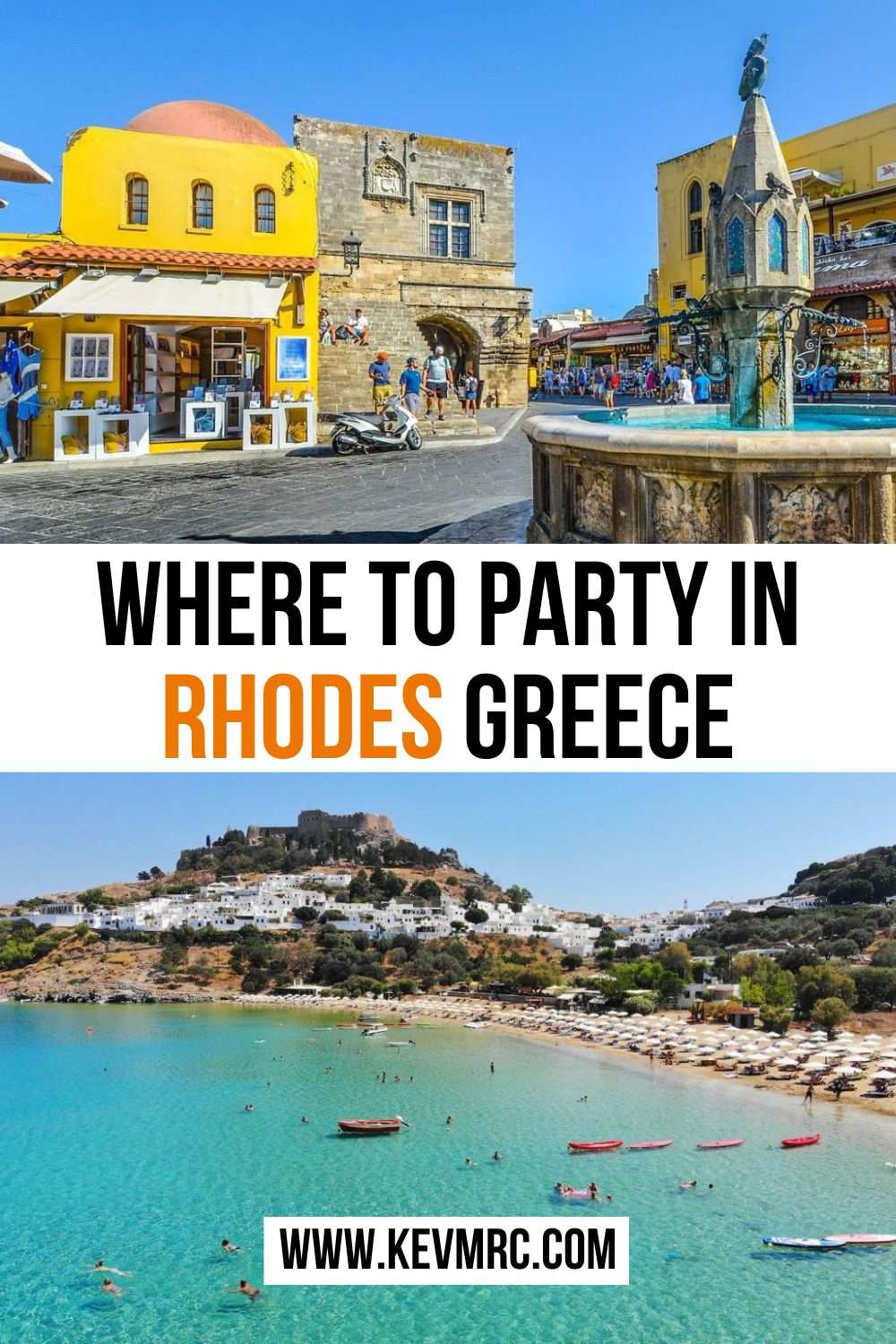 Discover the best areas in Rhodes Greece to enjoy the nightlife! #rhodes #greece