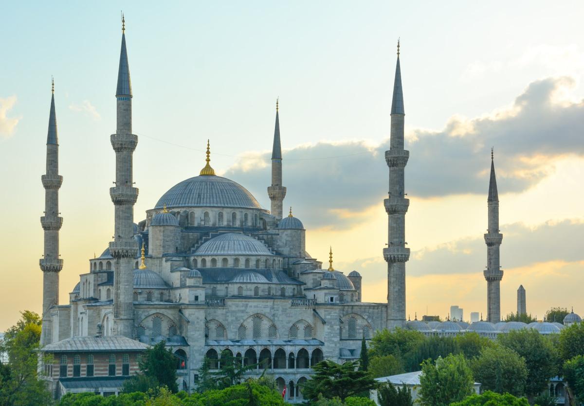 blue mosque counts in the famous landmarks in istanbul turkey