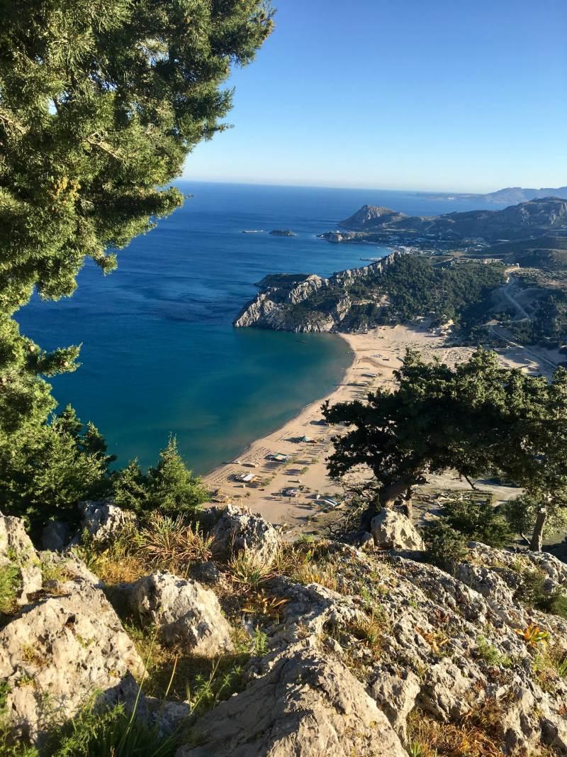 coastal view of rhodes