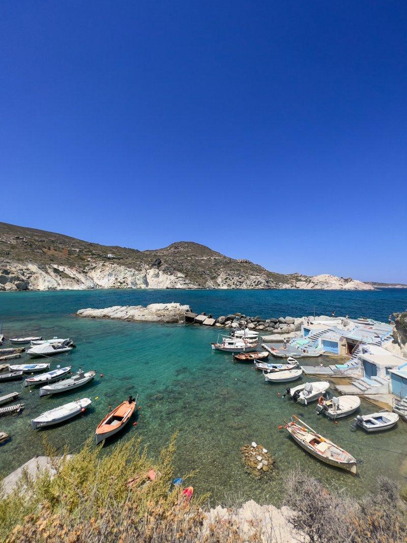 milos typical fisher boats