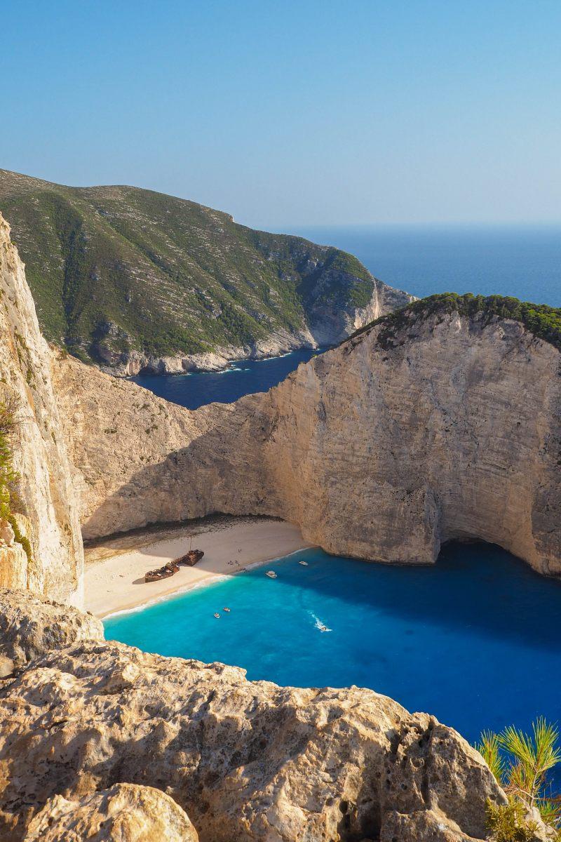 navagio beach in zakynthos greece