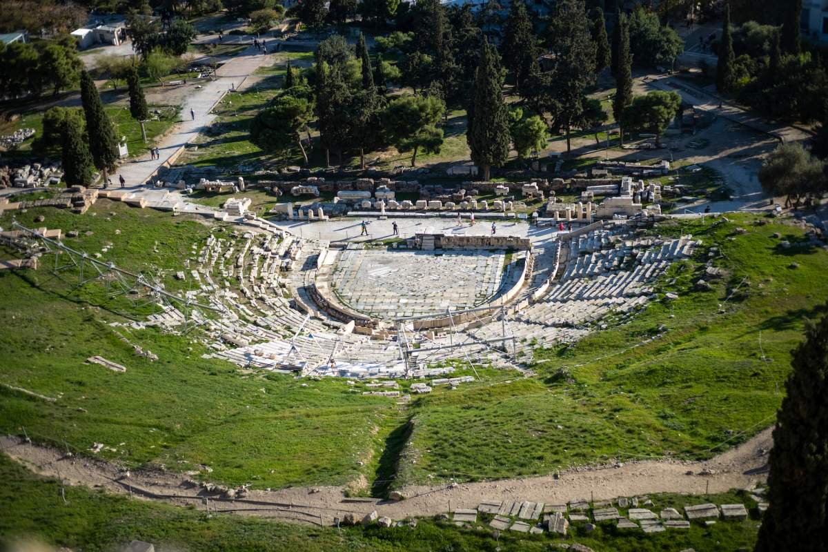 theatre of dionysus is in the famous monuments in athens