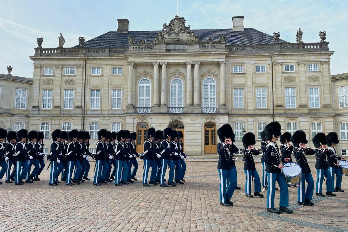 amalienborg changing of the guard is in the top things to see in copenhagen in winter