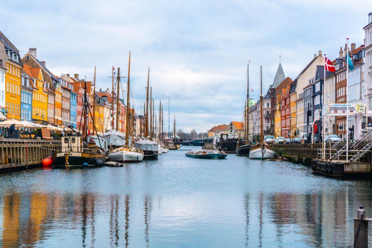 nyhavn canal in copenhagen demark