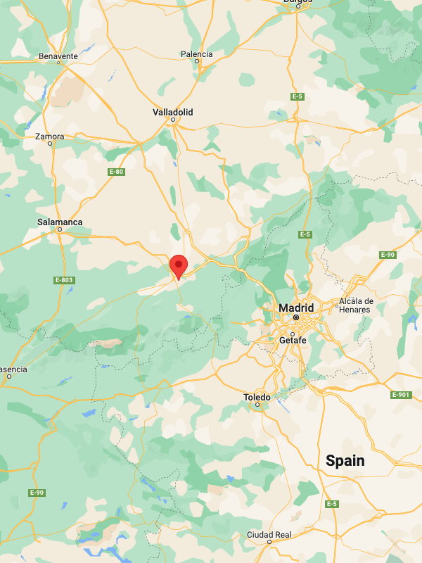 avila spain map