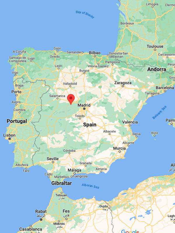 map of avila spain