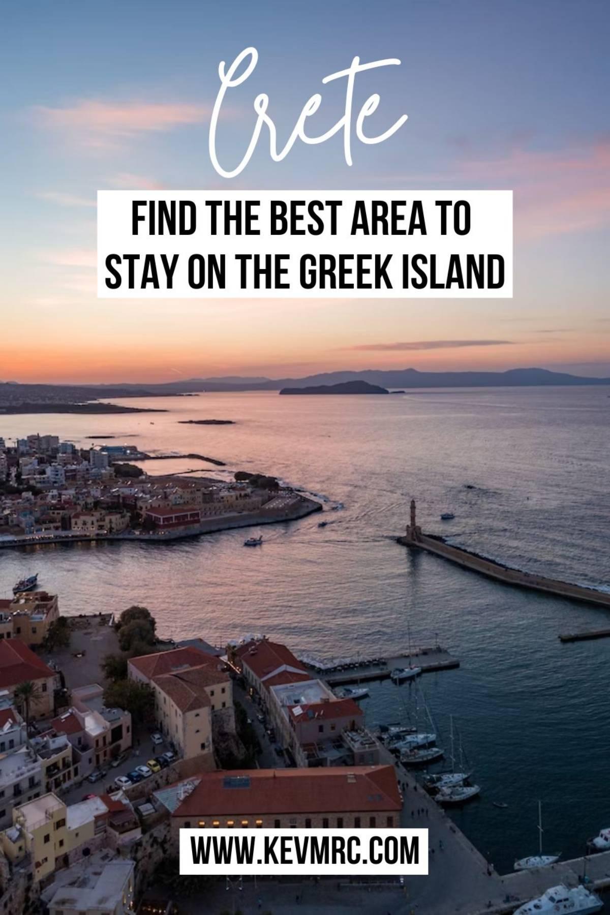 In this guide, find the best places to stay in Crete: discover which part of the Greek island to stay in, which town, resort or beach. where to stay in crete greece | best place to stay in crete greece | best regions in crete | where to stay on crete #crete