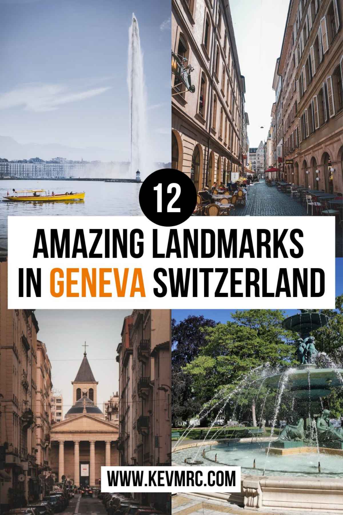 Discover in this post 12 of the most famous landmarks in Geneva Switzerland, with photos, information and free map to easily visit them. geneva switzerland travel | geneva landmarks | geneva monuments | things to do in geneva switzerland #geneva 