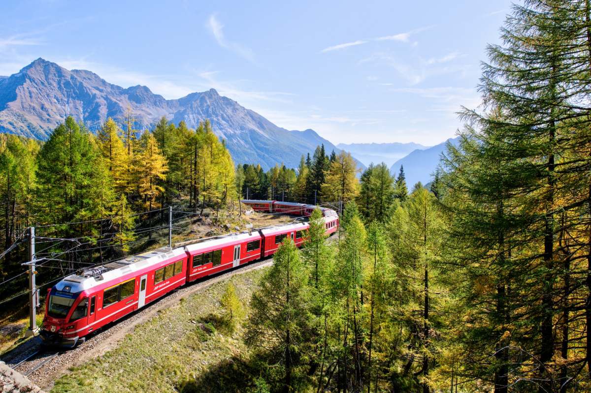 bernina express counts in the famous switzerland landmarks