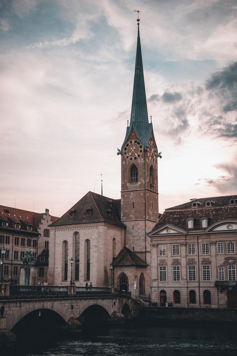 fraumünster church is one of the famous monuments in switzerland