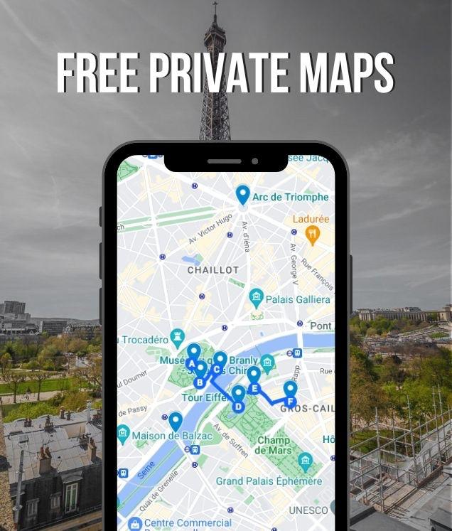 free map eiffel tower