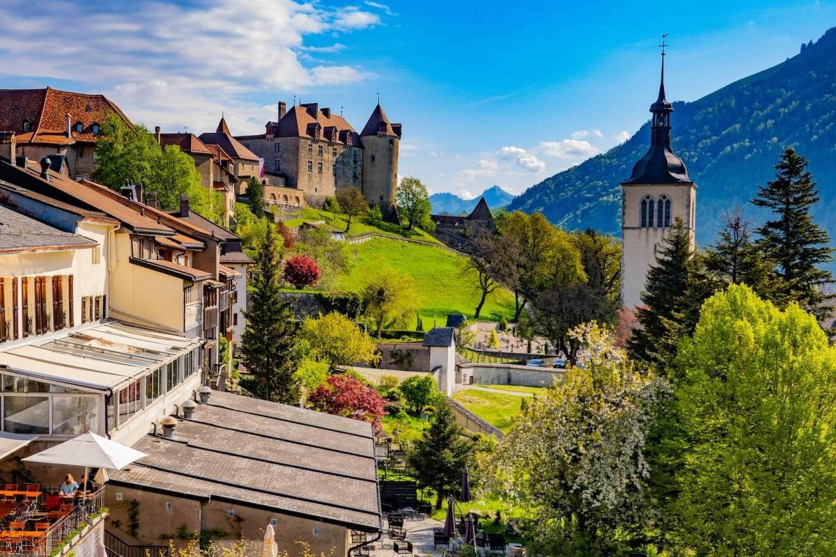 gruyeres castle ranks in the switzerland monuments and landmarks list