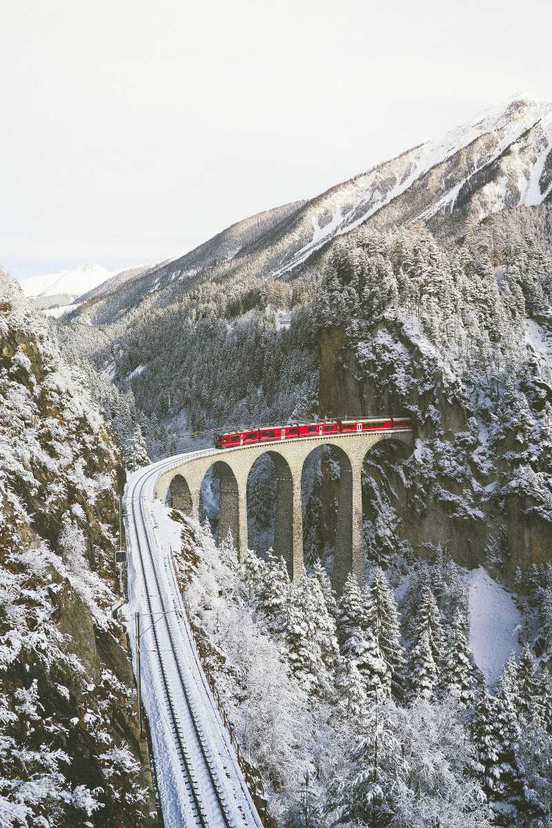 landwasser viaduct is one of the cool landmarks in switzerland