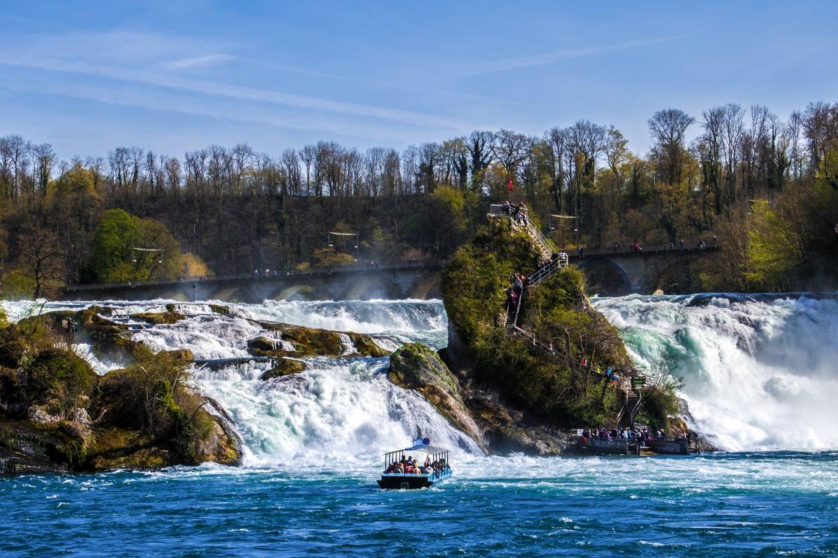 rhine falls is one of the major landmarks in switzerland