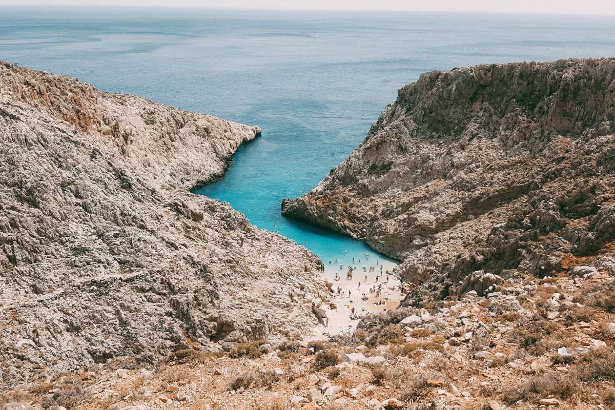 seitan limania beach in the chania region