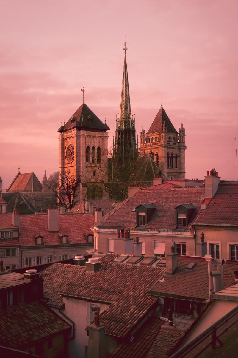 st pierre cathedral is in the list of the popular swiss monuments