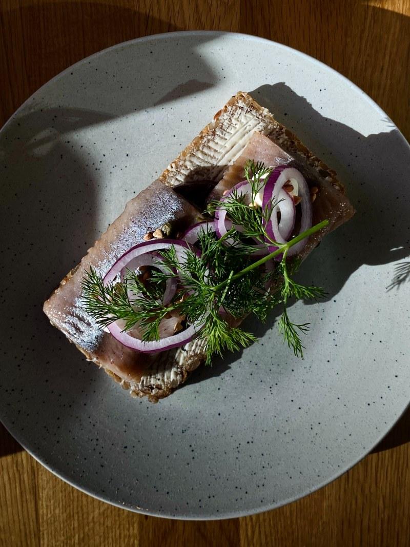 pickled herring is a must eat in copenhagen