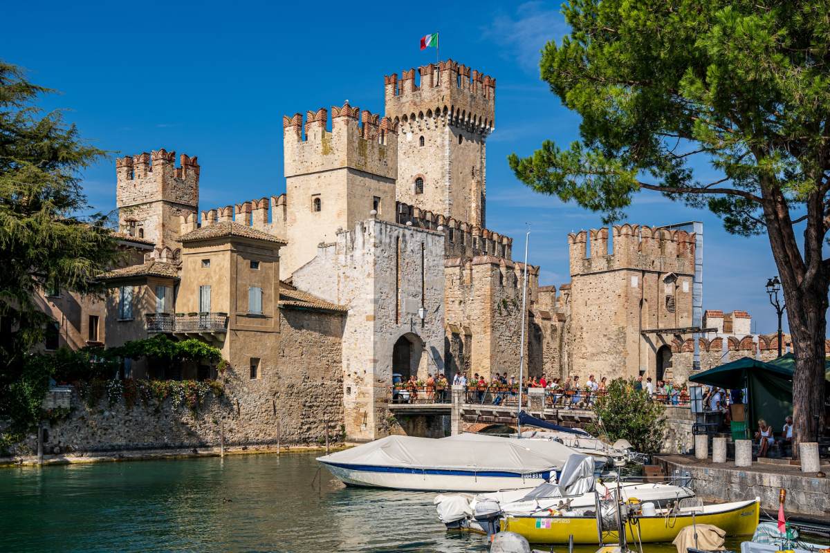 scaligero castle is one of the best things to see on a lake garda day trip