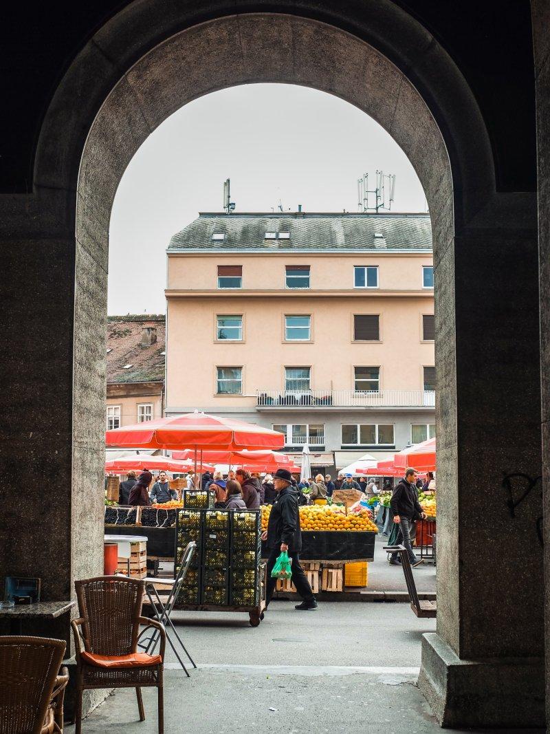 shopping at dolac market is in the top free things to do zagreb has to offer
