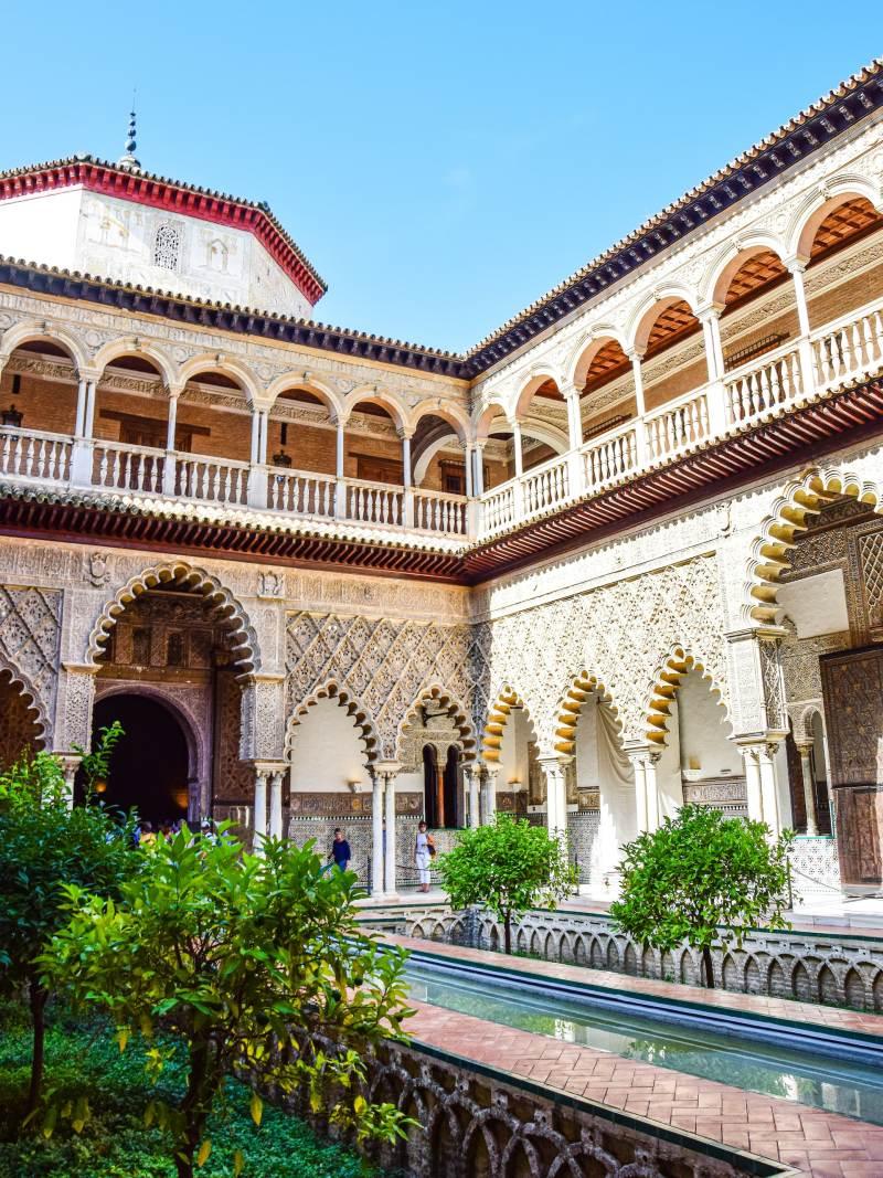 the real alcazar is one of the best things to see when on a malaga to seville day trip