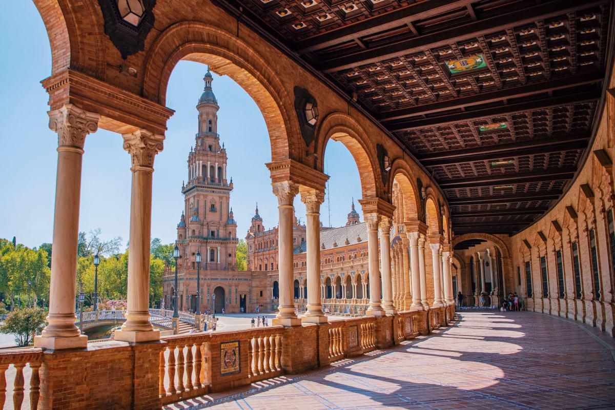 view from the plaza de espana