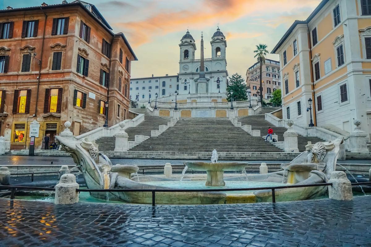 empty spanish steps