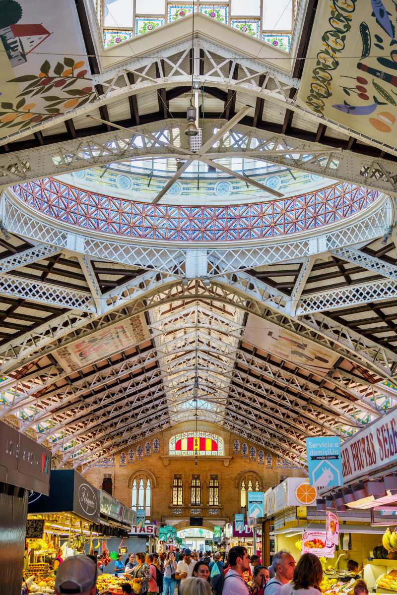 mercado central is a must of any one day in valencia itinerary