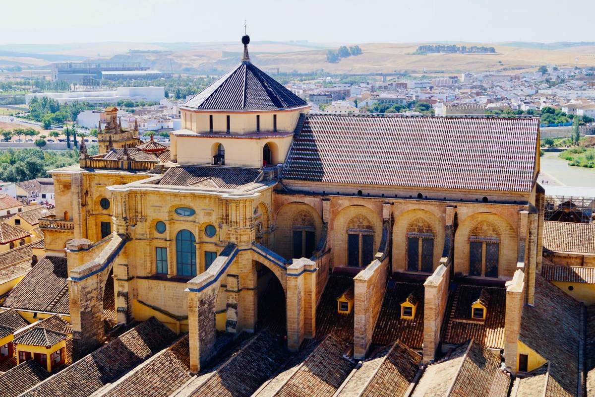 mosque cathedral of cordoba from the tower