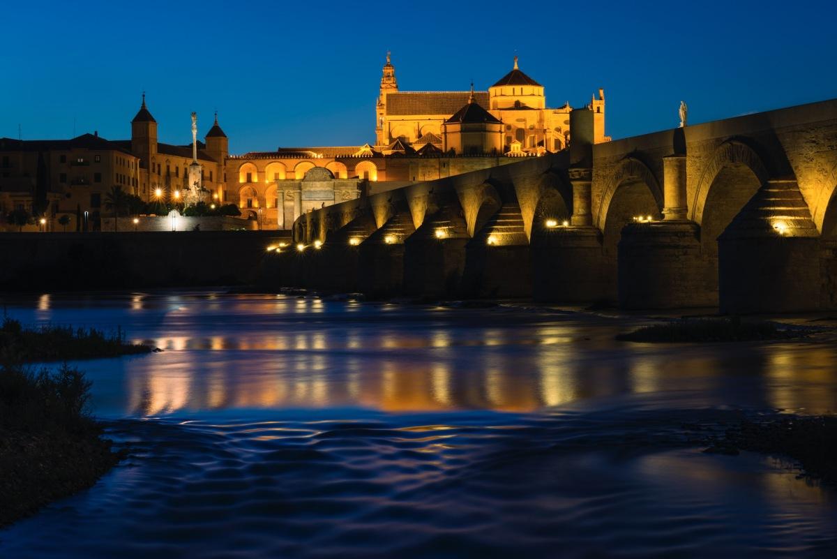 the mezquita at night