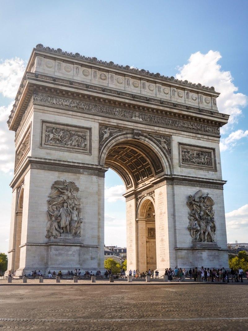 arc de triomphe is a must on your paris in a day itinerary