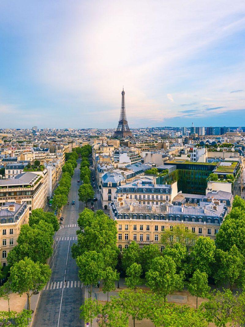 view from arc de triomphe