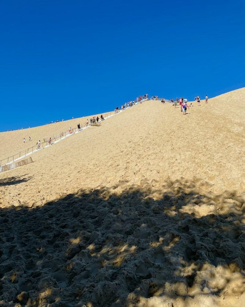 climbing the dune du pilat