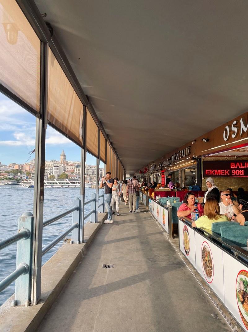 crossing galata bridge