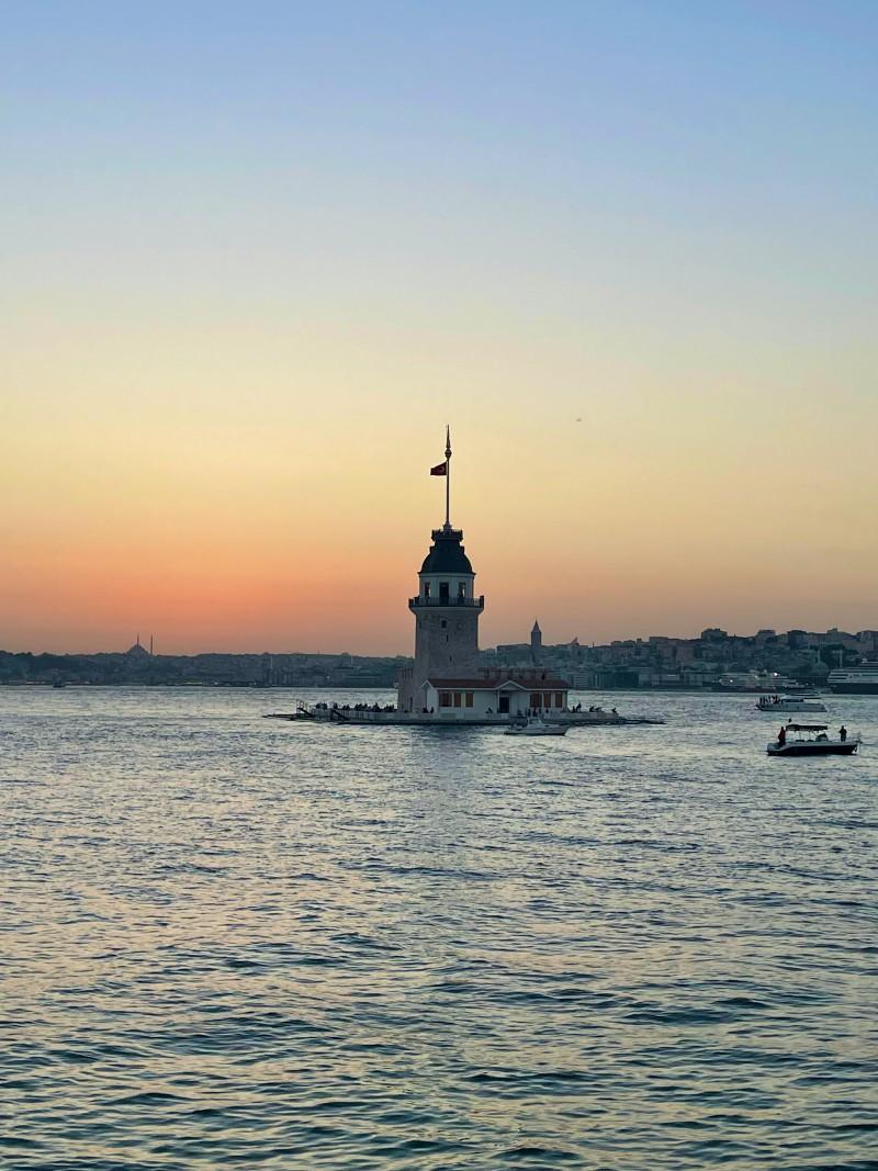 the maiden tower is an amazing monument in istanbul