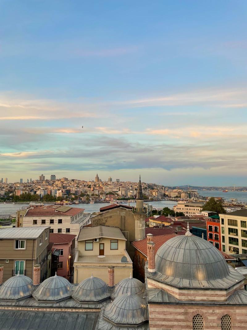 view from the rooftop bar