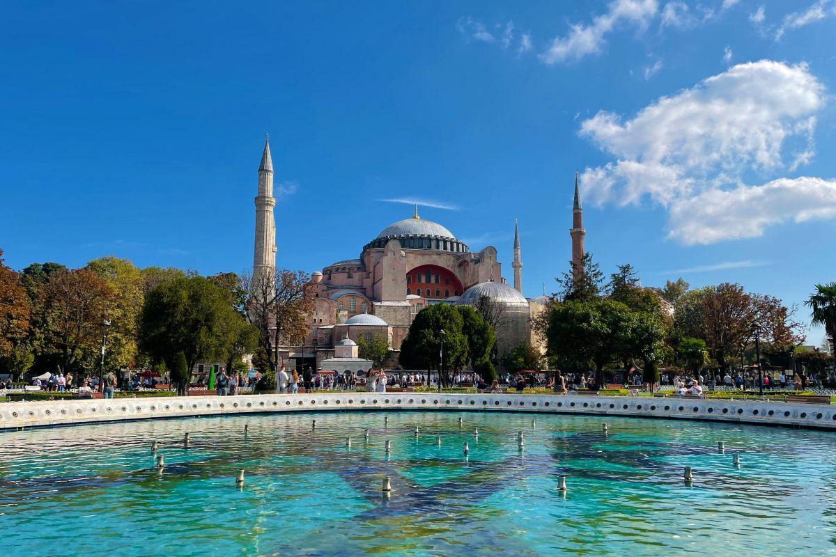 visiting hagia sophia is a must when spending 1 day in istanbul
