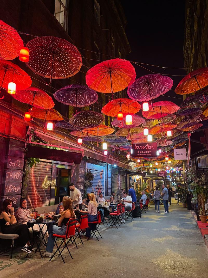 karakoy streets at night